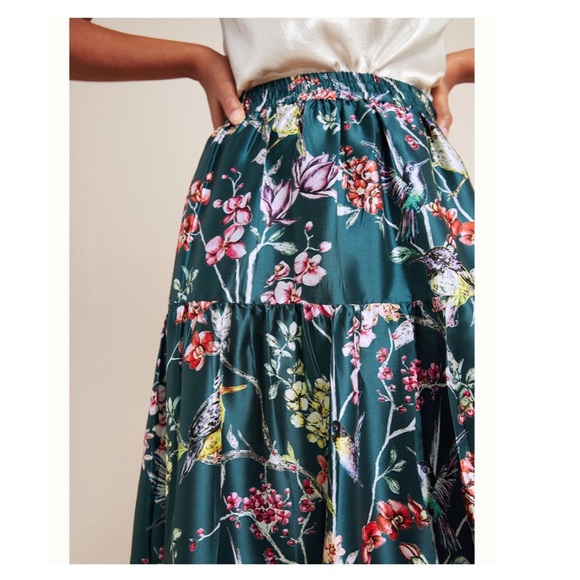 🔴 SOLD ❌ [NWT] ANTHROPOLOGIE | DENOVO Tracie Tiered Maxi Skirt Size S - Picture 4 of 6